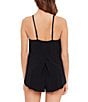 Color:Black - Image 2 - Solid Mila Romper Shaping One-Piece Swimsuit