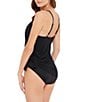 Color:Black - Image 6 - Solid Parker One Piece Swim Dress