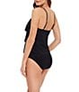 Magicsuit Solid Rita V-Neck Triple Ruffle Tankini Swim Top & Solid Jersey High Waist Swim Bottom - Image 3