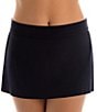 Color:Black - Image 1 - Solids Jersey Tennis Swimsuit Skirt