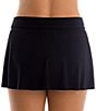 Color:Black - Image 2 - Solids Jersey Tennis Swimsuit Skirt