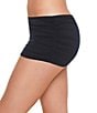 Color:Black - Image 3 - Solids Shirred Swim Skirt