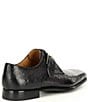 Color:Grey - Image 2 - Men's Crosley Monk Strap Ostrich Stamped Leather Dress Shoes