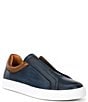 Color:Navy - Image 1 - Men's Fiore Leather Slip-On Dress Sneakers