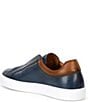 Color:Navy - Image 3 - Men's Fiore Leather Slip-On Dress Sneakers