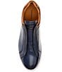 Color:Navy - Image 5 - Men's Fiore Leather Slip-On Dress Sneakers