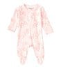 Color:Pink - Image 1 - Baby Girls Preemie-9 Months Long Sleeve Doe Skin Footie Coverall