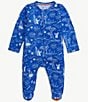 Magnetic Me x Disney Baby Boys Long Sleeve Lilo & Stitch Footie Coverall, Color:Lilos - Image 1