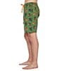 Color:Sage - Image 3 - Big Cat Printed Woven 8#double; Inseam Lounge Shorts