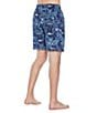 Color:Navy - Image 2 - Sea Change Print 8#double; Inseam Lounge Shorts