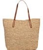 Color:Natural - Image 2 - Portland Raffia Straw Tote Bag