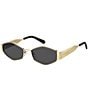 Marc Jacobs MARC496 Shi 55mm Geometric Sunglasses - Image 1