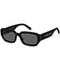Marc Jacobs Women's Marc614S Rectangle Sunglasses, Color:Black - Image 1