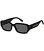 Color:Black - Image 1 - Women's Marc614S Rectangle Sunglasses