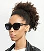 Color:Black - Image 2 - Women's Marc626S Butterfly Sunglasses