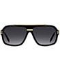 Marc Jacobs Unisex 840/S 60mm Rectangle Sunglasses, Color:Black Gold - Image 2