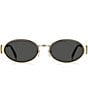 Marc Jacobs Unisex MARC 806/S 58 Oval Sunglasses, Color:Gold Black - Image 2
