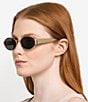 Marc Jacobs Unisex MARC 806/S 58 Oval Sunglasses, Color:Gold Black - Image 3