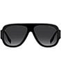 Marc Jacobs Unisex MARC 843/S 59mm Shield Sunglasses, Color:Black - Image 2