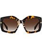 Marc Jacobs Women's 1109/S 53mm Havana Square Sunglasses, Color:Havana - Image 2