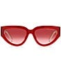 Color:Red Pink - Image 2 - Women's 645S Oval Sunglasses