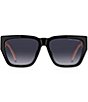 Marc Jacobs Women's 646/S 57mm Rectangle Sunglasses, Color:Black Pink - Image 2