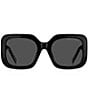 Color:Black - Image 2 - Women's 647S Square Oversize Sunglasses