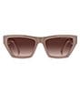 Color:Beige - Image 2 - Women's 657S Cat Eye Sunglasses