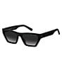 Marc Jacobs Women's 657S Cat Eye Sunglasses, Color:Black - Image 1