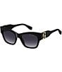 Marc Jacobs Women's 762/S 54mm Rectangle Sunglasses, Color:Black - Image 1