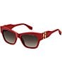 Marc Jacobs Women's 762/S 54mm Rectangle Sunglasses, Color:Red - Image 1