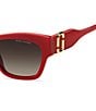 Marc Jacobs Women's 762/S 54mm Rectangle Sunglasses, Color:Red - Image 3