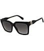 Marc Jacobs Women's 764/S 57mm Polarized Square Sunglasses, Color:Black - Image 1
