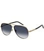 Marc Jacobs Women's 765/S 61mm Aviator Sunglasses, Color:Gold - Image 1