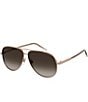 Marc Jacobs Women's 765/S 61mm Aviator Sunglasses, Color:Gold Copper - Image 1
