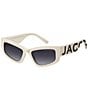 Marc Jacobs Women's 796/S 55mm Cat Eye Sunglasses, Color:Beige Black - Image 1