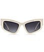 Marc Jacobs Women's 796/S 55mm Cat Eye Sunglasses, Color:Beige Black - Image 2