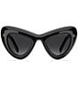 Marc Jacobs Women's 798/S 48mm Statement Cat Eye Sunglasses, Color:Crystal Black - Image 2