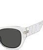 Marc Jacobs Women's 807/S 54mm Rectangle Sunglasses, Color:Crystal - Image 3