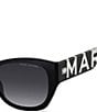 Marc Jacobs Women's 807/S 54mm Rectangle Sunglasses, Color:Black - Image 3