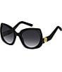 Marc Jacobs Women's 808/S 57mm Statement Butterfly Sunglasses, Color:Black - Image 1