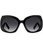 Marc Jacobs Women's 808/S 57mm Statement Butterfly Sunglasses, Color:Black - Image 2