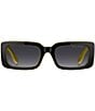 Marc Jacobs Women's MARC 804/S 53 Rectangle Sunglasses, Color:Black Yellow - Image 2