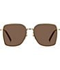 Marc Jacobs Women's MARC 829/S 58mm Square Sunglasses, Color:Gold Brown - Image 2