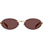 Marc Jacobs Women's MARC 929/S 57mm Oval Sunglasses - Image 2