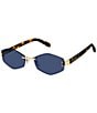Marc Jacobs Women's Marc496/S Air 57mm Geometric Sunglasses, Color:Gold Blue - Image 2