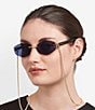 Marc Jacobs Women's Marc496/S Air 57mm Geometric Sunglasses, Color:Gold Blue - Image 4
