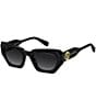 Marc Jacobs Women's Marc851/S 52mm Rectangle Sunglasses, Color:Black - Image 1