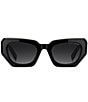Marc Jacobs Women's Marc851/S 52mm Rectangle Sunglasses, Color:Black - Image 2