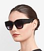 Marc Jacobs Women's Marc859/S 55mm Square Sunglasses, Color:Black - Image 4